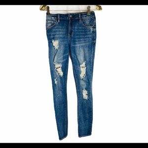 Pacsun High Rise Distressed Skinniest Jeans